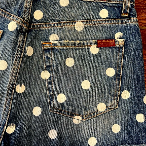 7 For All Mankind Polka Dot Shorts - Picture 3 of 4